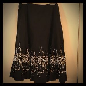 Full cotton boho retro summer skirt